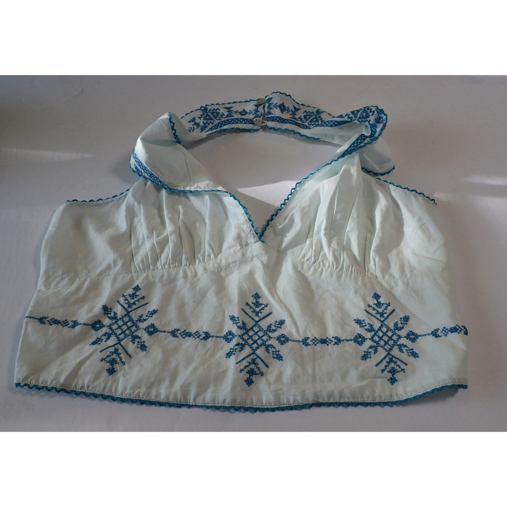BNWT Free People Embroidered Halter Top Women Large Like New